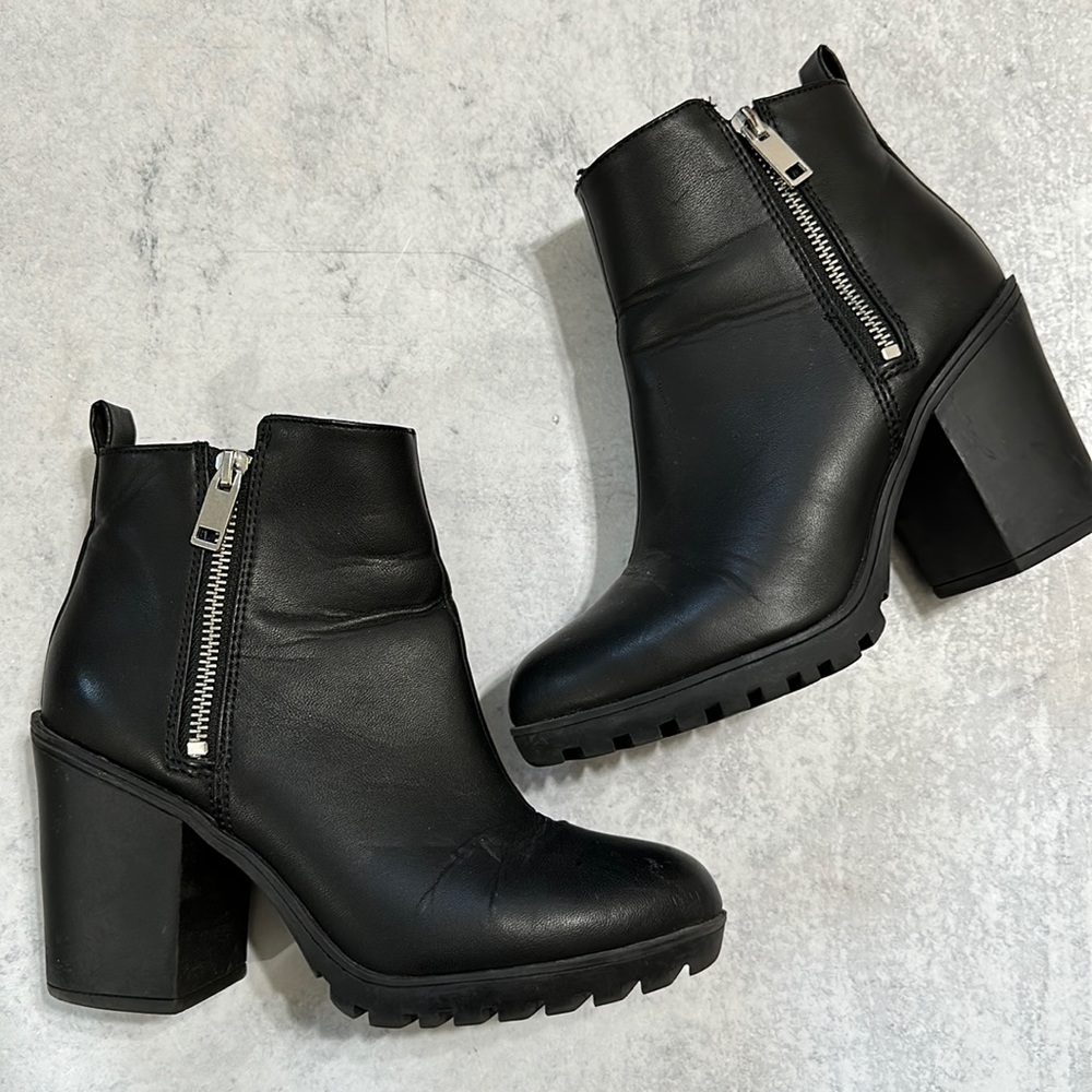 Black Heeled Booties